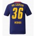 RB Leipzig Timo Werner #36 Bortedrakt 2025-26 Korte ermer